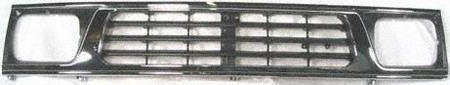 93-96 MITSUBISHI PICKUP GRILLE TRUCK, Chrome (1993 93 1994 94 1995 95 1996 96) 1816 MB912682 Bumper Covers Parts Train 1816-mits-pick