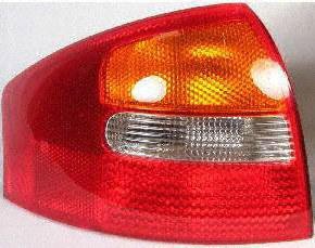 02-04 AUDI A6 TAIL LIGHT LH (DRIVER SIDE), Sedan Only (2002 02 2003 03 2004 04) 65631 4B5945095C Tail Light Assemblies Parts Train 65631-audi-a6