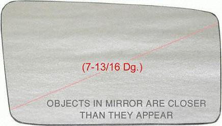 80-87 AUDI 5000 MIRROR GLASS RH (PASSENGER SIDE), (7-13/16 Dg.), Convex (1980 80 1981 81 1982 82 1983 83 1984 84 1985 85 1986 86 1987 87) A471153 N/A RV Parts & Accessories Parts Train A471153-audi-5000