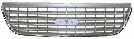 02 FORD EXPLORER GRILLE SUV, Nickel, Eddie Bauer/Limited Model (2002 02) F070125 1L2Z8200AAA Bumper Covers Parts Train F070125-ford-expl