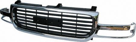 00-05 GMC YUKON GRILLE SUV, Chrome, Black, EXCEPT DENALI (2000 00 2001 01 2002 02 2003 03 2004 04 2005 05) 20020 15764316 Bumper Covers Parts Train 20020-gmc-yuko
