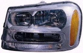 02-05 CHEVY CHEVROLET TRAILBLAZER HEADLIGHT LH (DRIVER SIDE) SUV (2002 02 2003 03 2004 04 2005 05) 3351117LAS 15179624 Headlight Bulbs Parts Train 3351117LAS-chev-trai