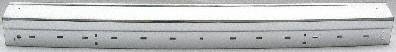 85-88 FORD ESCORT REAR BUMPER CHROME, From 3/85, With Molding Holes (1985 85 1986 86 1987 87 1988 88) 7414 E6FZ17906B Bumper Covers Parts Train 7414-ford-esco