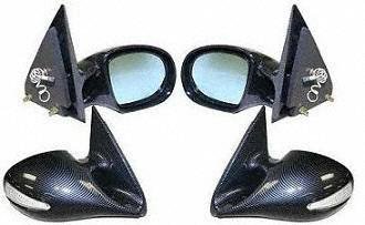 95-99 CHEVY CHEVROLET TAHOE MIRROR (PASSENGER SIDE = DRIVER SIDE) SUV, Complete Set Including All Hardware and Instructions, APC Carbon Fiber Road Vision Speed-Glo Turn Signal Mirrors, Manual (1995 95 Mirrors Parts Train AP-911001MCF-chev-taho