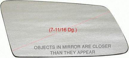 80-84 OLDSMOBILE OMEGA MIRROR GLASS RH (PASSENGER SIDE), (7-11/16 Dg.), Flat, Sail Type (1980 80 1981 81 1982 82 1983 83 1984 84) B471149 12520150* RV Parts & Accessories Parts Train B471149-olds-omeg