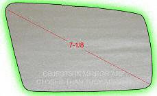 85-93 CADILLAC FLEETWOOD MIRROR GLASS RH (PASSENGER SIDE), (7-1/8 Dg.), Convex (1985 85 1986 86 1987 87 1988 88 1989 89 1990 90 1991 91 1992 92 1993 93) C471109 N/A RV Parts & Accessories Parts Train C471109-cadi-flee