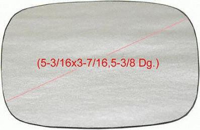 71-86 PONTIAC BONNEVILLE MIRROR GLASS RH (PASSENGER SIDE), (5-5/8 x 3-1/2, 5-3/4 Dg), Flat (1971 71 1972 72 1973 73 1974 74 1975 75 1976 76 1977 77 1978 78 1979 79 1980 80 1981 81 1982 82 1983 83 1984 RV Parts & Accessories Parts Train C471141-pont-bonn