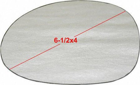 96-00 PLYMOUTH BREEZE MIRROR GLASS LH (DRIVER SIDE), (6-1/2 x 4) (1996 96 1997 97 1998 98 1999 99 2000 00) C471226 N/A RV Parts & Accessories Parts Train C471226-plym-bree