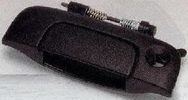 96-00 PLYMOUTH GRAND VOYAGER TAILGATE HANDLE VAN, Outer, Black (1996 96 1997 97 1998 98 1999 99 2000 00) D580703 4675772 Tailgate Locks Parts Train D580703-plym-voya