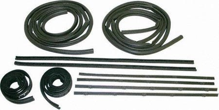 67-72 GMC JIMMY WEATHERSTRIP KIT SUV, Door (Dlx Beltline + Pair Seals), Chrome Beaded Moldings (1967 67 1968 68 1969 69 1970 70 1971 71 1972 72) C452164 N/A Door Parts Train C452164-gmc-jimm