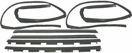 95-99 GMC SUBURBAN WEATHERSTRIP KIT SUV, Dlx Beltline Kit, 6 pcs, w/ Gray Inner (1995 95 1996 96 1997 97 1998 98 1999 99) C452185 N/A Body Parts Train C452185-gmc-subu