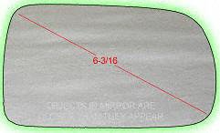97-98 MAZDA MILLENIA MIRROR GLASS RH (PASSENGER SIDE), (6-3/16 x 3-9/16, 6-7/16 Dg.), Convex (1997 97 1998 98) M471207 N/A RV Parts & Accessories Parts Train M471207-mazd-mill