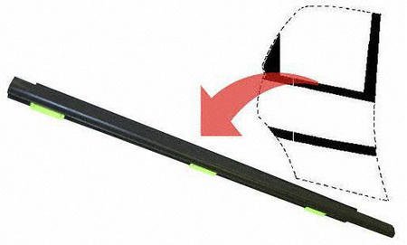 97-01 HONDA CR-V crv REAR DOOR WEATHERSTRIP RH (PASSENGER SIDE) SUV, Belt Outer, Moulding, (1997 97 1998 98 1999 99 2000 00 2001 01) H450127 72910S10003 Weather Stripping Parts Train H450127-hond-cr-v