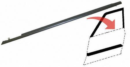 88-89 HONDA CIVIC FRONT DOOR WEATHERSTRIP LH (DRIVER SIDE), Belt Outer, DX Model, Sedan Moulding (1988 88 1989 89) H450114 72450SH4003 Weather Stripping Parts Train H450114-hond-civi