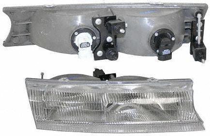 00 MITSUBISHI MONTERO SPORT HEADLIGHT LH (DRIVER SIDE) SUV, Assy, Chrome, To 2-00 (2000 00) M100134 MR496351 Headlight Bulbs Parts Train M100134-mits-mont