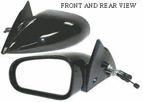 95-99 MITSUBISHI ECLIPSE MIRROR LH (DRIVER SIDE), Manual Remote, Non-Heated (1995 95 1996 96 1997 97 1998 98 1999 99) MT17L MB881887 Mirrors Parts Train MT17L-mits-ecli