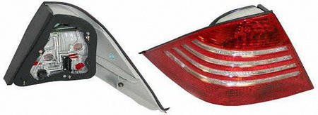 03-06 MERCEDES BENZ S600 s-600 TAIL LIGHT LH (DRIVER SIDE), Assy, From VIN A322444, (220) Chassis (2003 03 2004 04 2005 05 2006 06) M730124 2208200764 Tail Light Assemblies Parts Train M730124-merc-s600