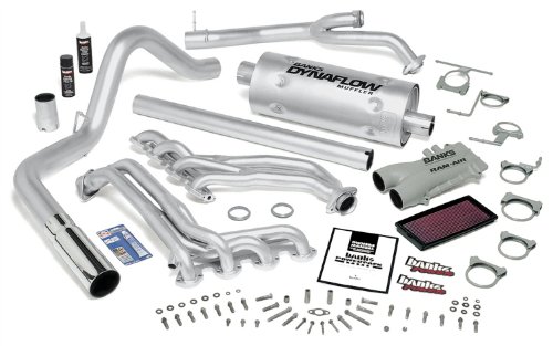 Banks Power 48844 PowerPack System; Performance System; Incl. Banks Ram-Air Intake/Torque TubesExhaust Manifolds/Monster Exhaust; Single; For Use w/4-Bolt Flange Cat Inlet; Exhaust & Emissions Banks Power 48844