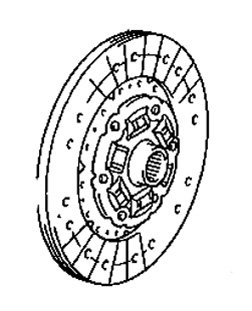 Disc Plates Toyota 31250-14160-84