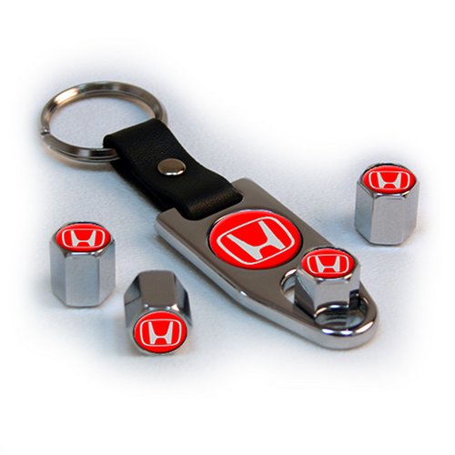 Honda-Red Gift Set Valve Stems & Caps TVG GSC049
