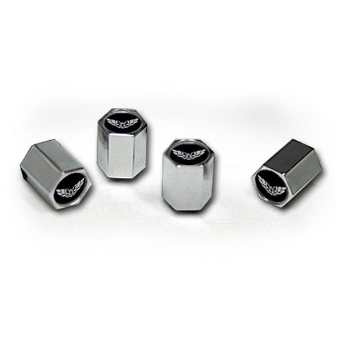 Trans Am-Black Valve Cap Set Valve Stems & Caps TVG CSC118