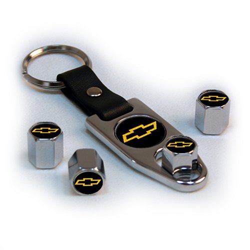 Chevy-Gold Gift Set Valve Stems & Caps TVG GSC023