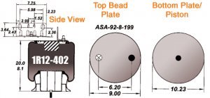 Air Springs Goodyear 1R12402