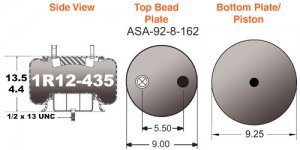 Air Springs Goodyear 1R12435