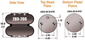 Air Springs Goodyear 2B9200