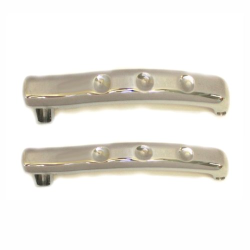 All Sales 975 Polished Billet Aluminum Dimple Door Handles - Set of 2 Body All Sales 975