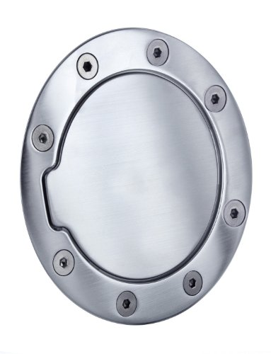 All Sales 6043BC Brushed Chrome Billet Aluminum Fuel Door Fuel System All Sales 6043BC