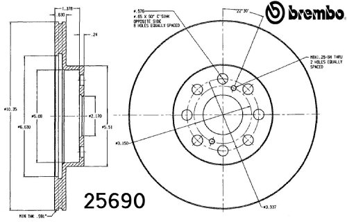 Rotors Brembo 25690