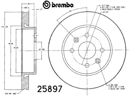 Rotors Brembo 25897