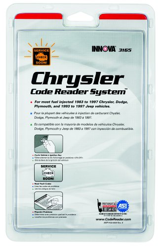 INNOVA 3165 Chrysler Code Reading System Booklet Code Readers & Scan Tools Innova 3165
