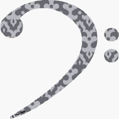 Bass Clef Art Sticker Decals KarmagS SI067