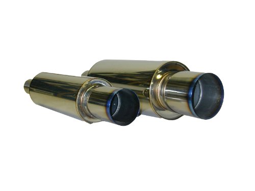 HKS 34005-FK001 Universal Stainless Hi-Power Ti Muffler Mufflers HKS 34005FK001