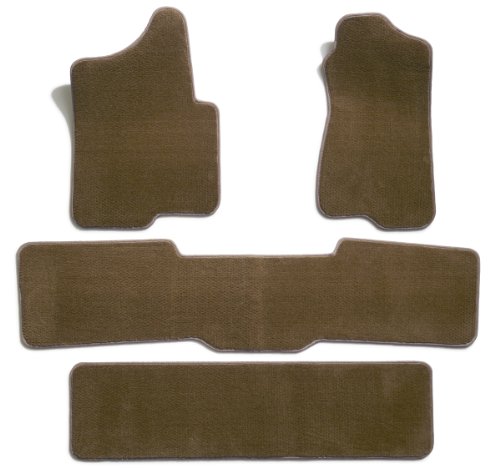 Premier Custom Fit 4-piece Set with 2 piece front 1 midrunner and 1 rearrunner Carpet Floor Mats for Acura MDX (Premium Nylon, Beige) Custom Fit Premier 76218523