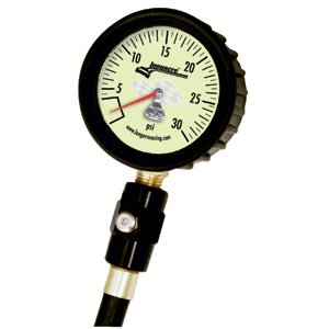 Longacre Racing Deluxe Tire Air Pressure Gauge2-1/2 Glow in the Dark Face Tire Gauges Longacre