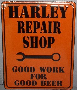 Harley Repair Harley Repair Shop Motorcycle HD Parking Metal Street Sign Frames Boom Boom Cycles SBHARREP