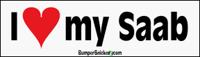 I Love My Saab - bumper stickers (Medium 10x2.8 in.) Bumper Stickers BumperSnickerz CAR10031_M.pdf