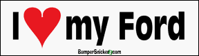 I Love My Ford - bumper stickers (Large 14x4 inches) Bumper Stickers BumperSnickerz CAR10005_L.pdf