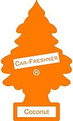 24 Pack Car Freshner 10317 Little Trees Air Freshener Coconut Scent - Single Tree per Package Air Fresheners Car Freshner U1P10317