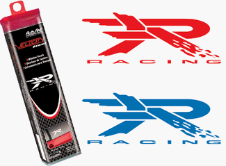 R Racing Auto Art Decals: White Decals Chroma Graphics 505