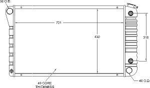 Radiators Visteon 322