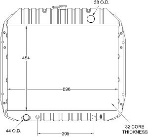 Radiator-1979-70 Radiators Visteon 397
