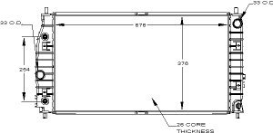 Radiators Visteon 9023
