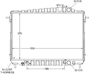 Radiators Visteon 925