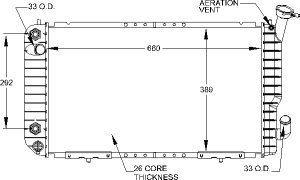 Radiators Visteon 9265