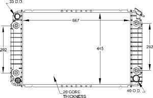 Radiators Visteon 9287