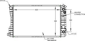 Radiators Visteon 9166